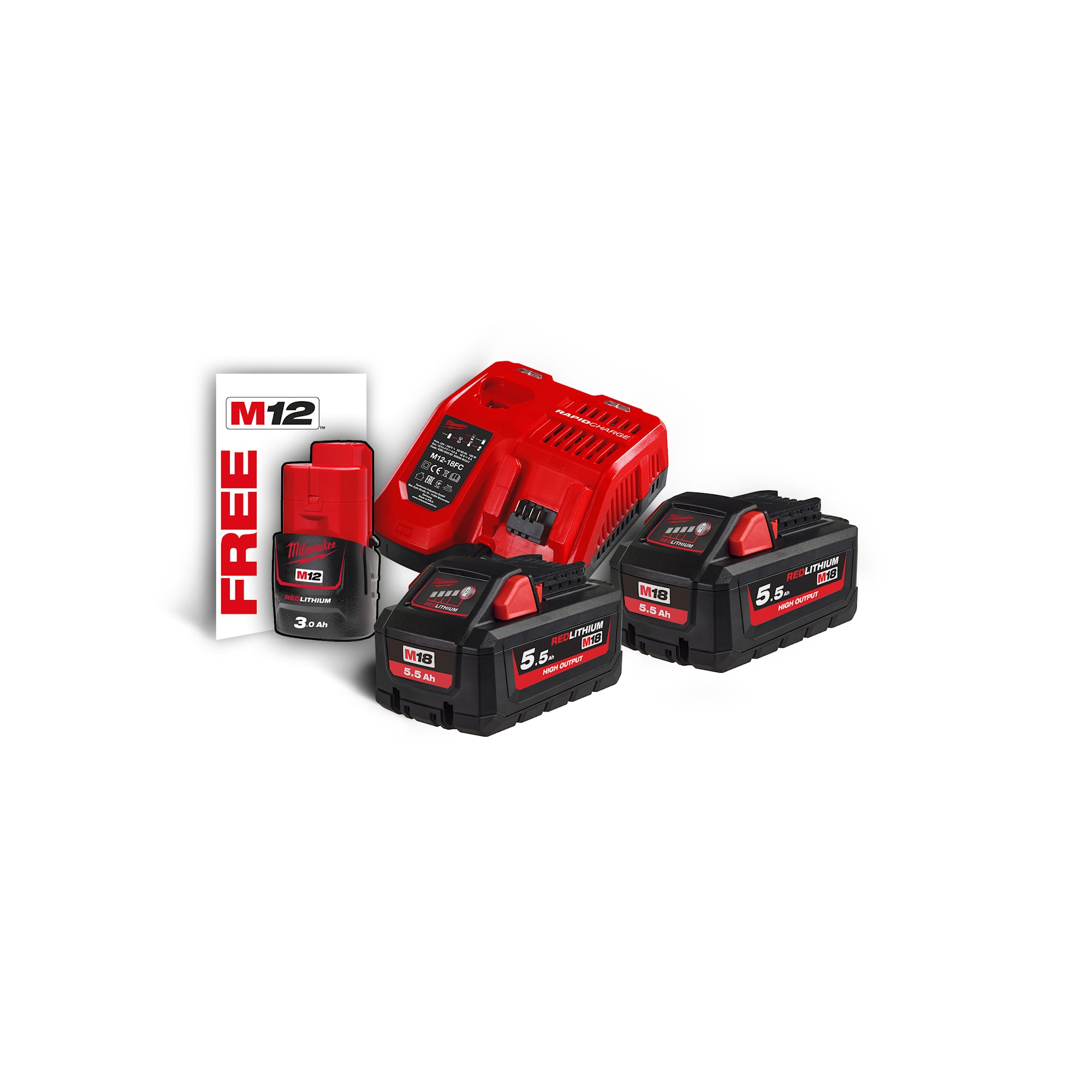 Milwaukee M18 HNRG-552 M18 Batterikit
