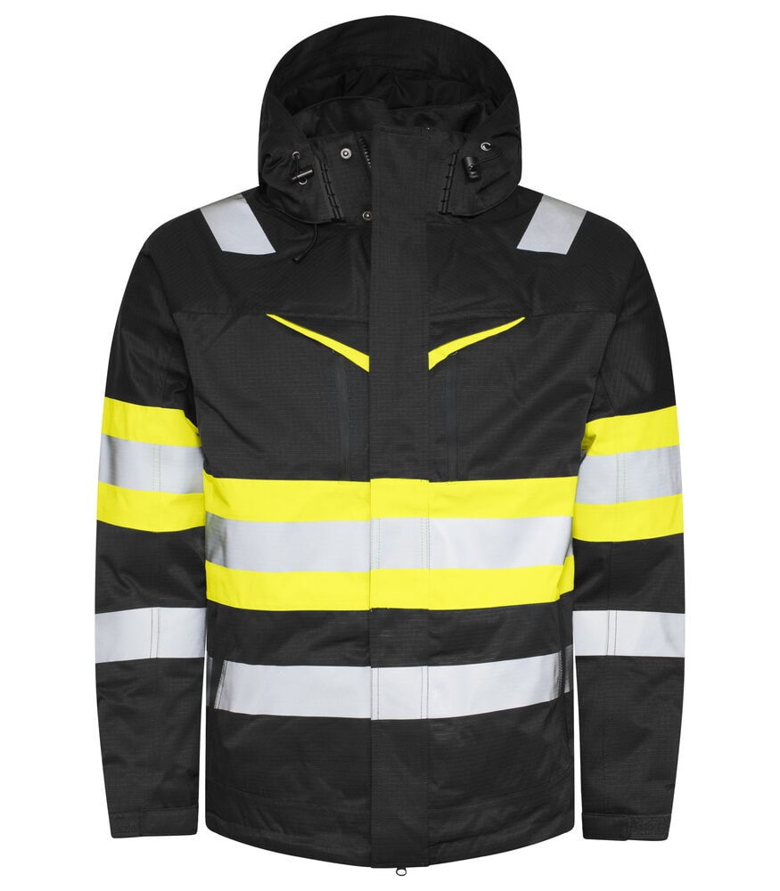 ProJob 6454 Funksjonsjakke En Iso 20471 Klasse 1 - Black/Yellow - 4XL