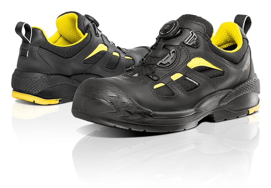 Arbesko 386 Svart/Gul 48 Skyddssko