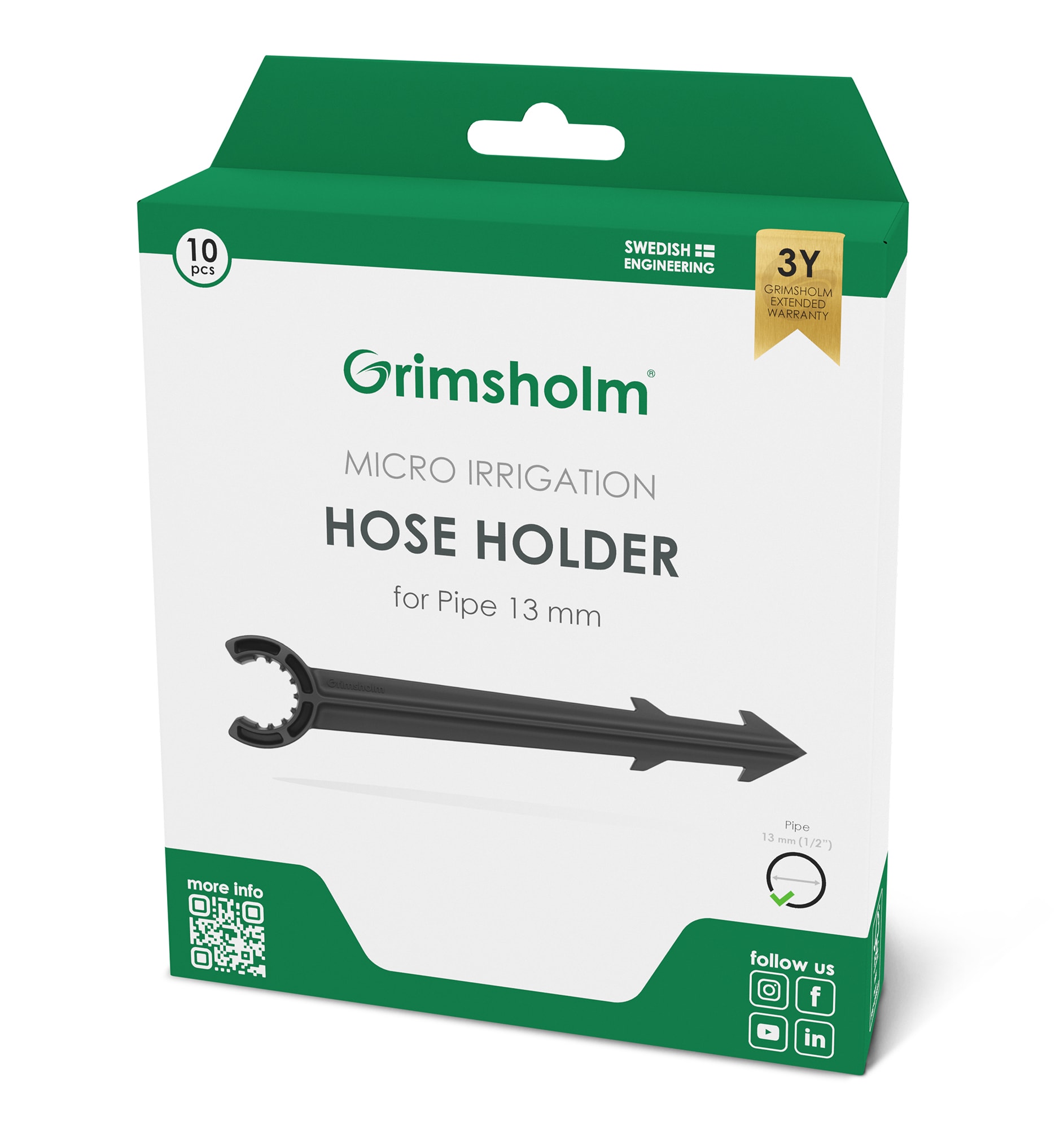 Grimsholm slangeholder 13 mm