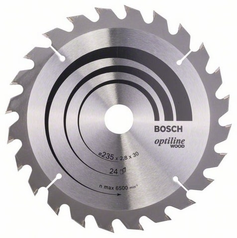 Bosch Sägeblatt Optiline Wood 235x2,8x30mm 24Z