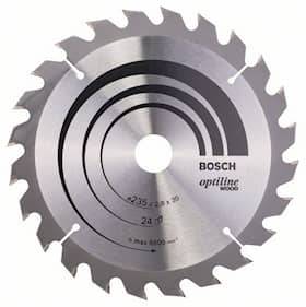 Bosch Sirkelsagblad Optiline Wood 235 x 30/25 x 2,8 mm, 24