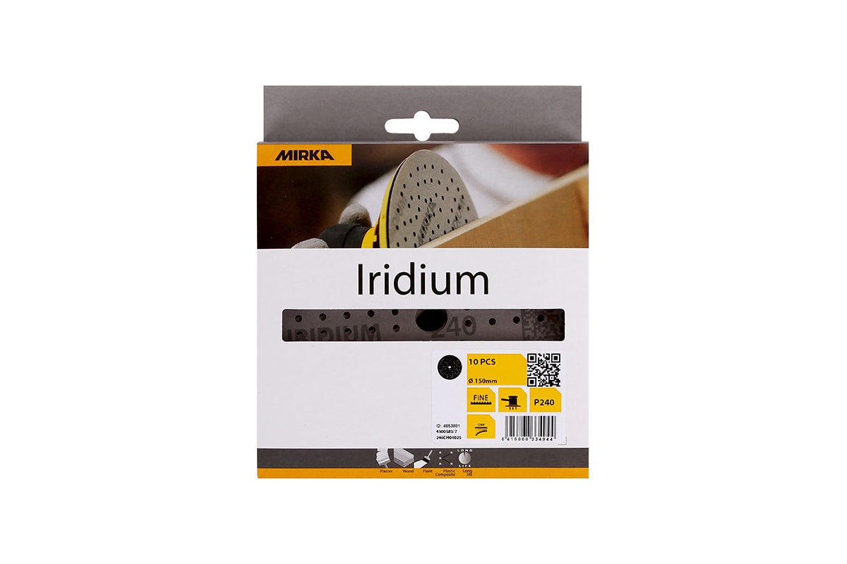 Mirka Sliprondell Iridium 150mm Grip 121H 80 10-pack