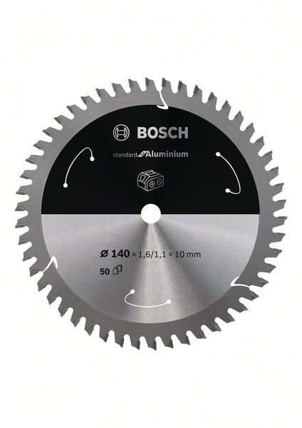 Bosch Sägeblatt Standard für Aluminium 140x1,6/1,1x10mm 50Z