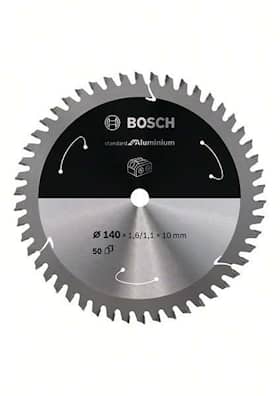 Bosch Standard for Aluminium-sirkelsagblad for batteridrevne sager 140x1,6/1,1x10 T50