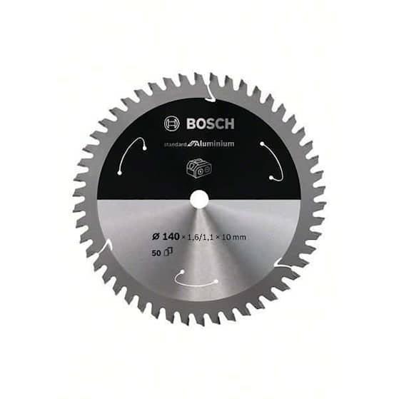 Bosch Standard for Aluminium-rundsavklinge til batteridrevne save 140x1,6/1,1x10 T50