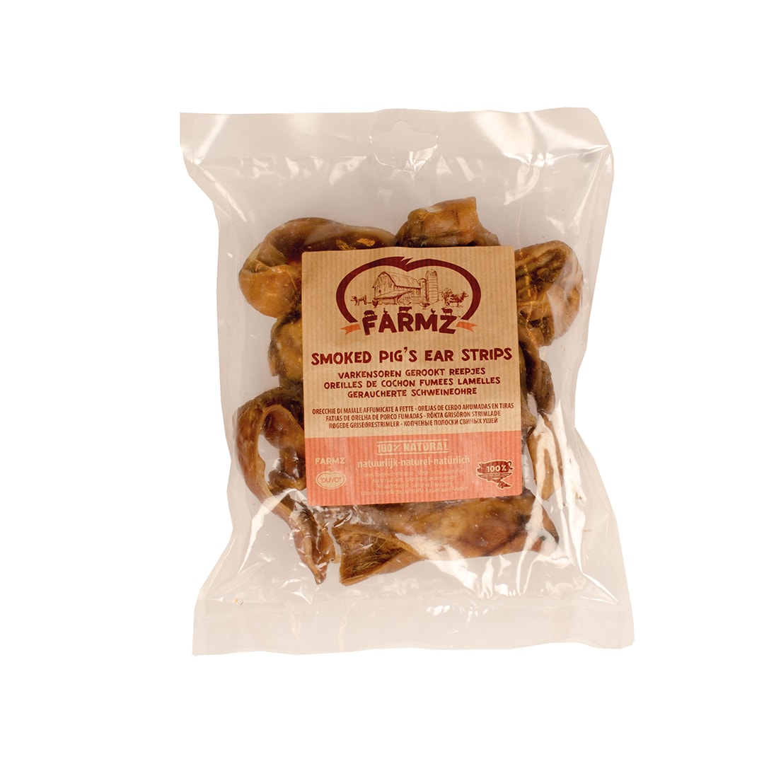 Duvo Farm Pig Ears Smoked Strips 250 g