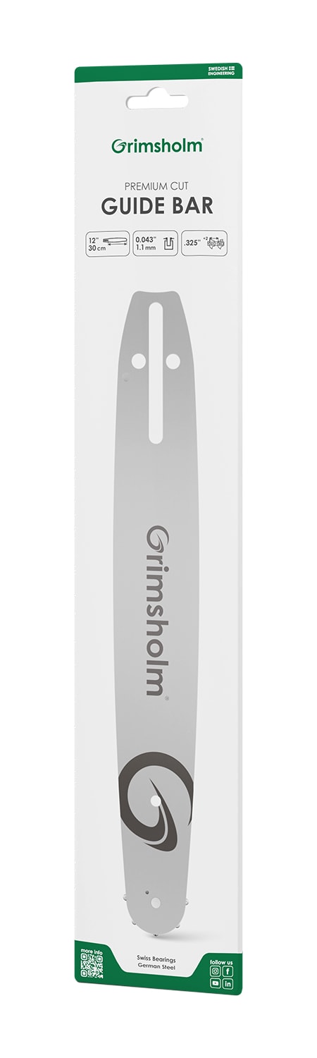 Grimsholm Guide bar Premium Cut 12" .325" .043"/1.1mm (for Husqvarna)