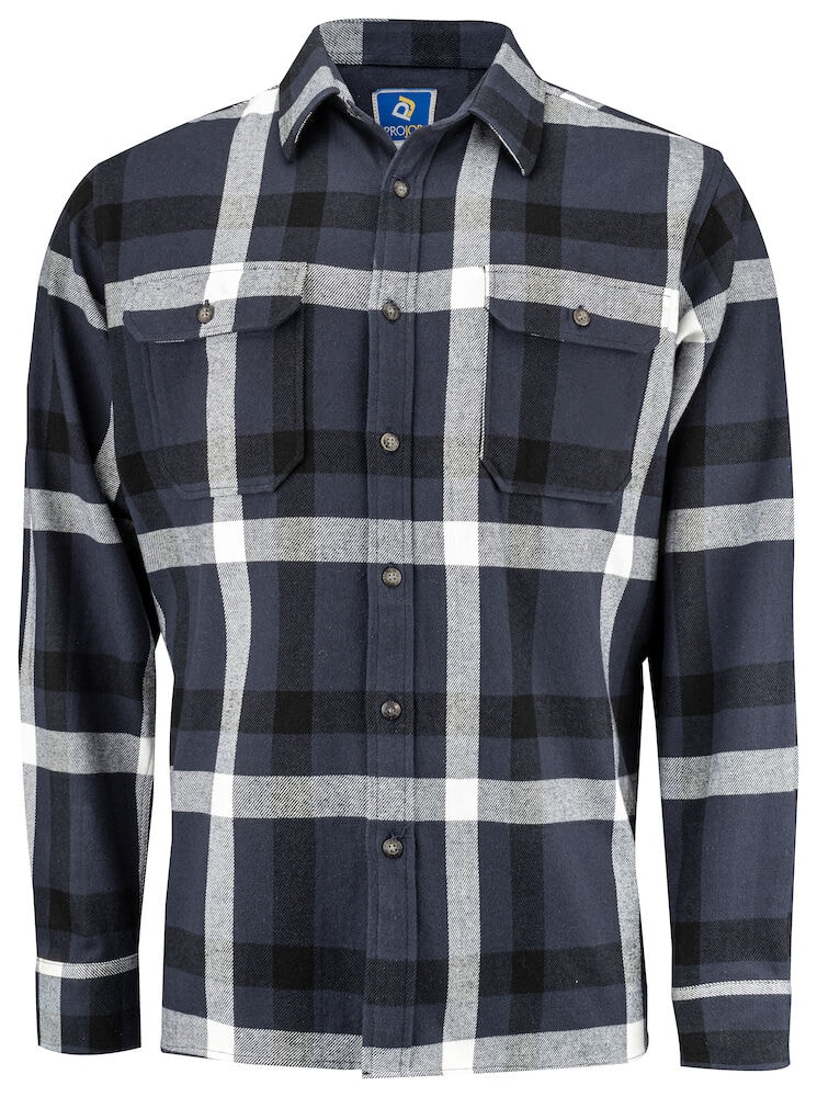 ProJob 5212 Flanellskjorte - Navy blue - S