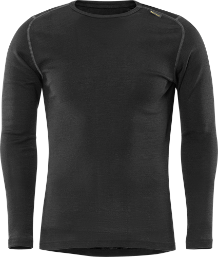 Fristads Flamstat Devold® lang-ermet t-skjorte 7436 UD Svart 2XL