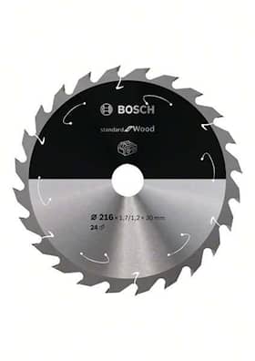 Bosch Standard for Wood-sirkelsagblad for batteridrevne sager 216x1,7/1,2x30 T24