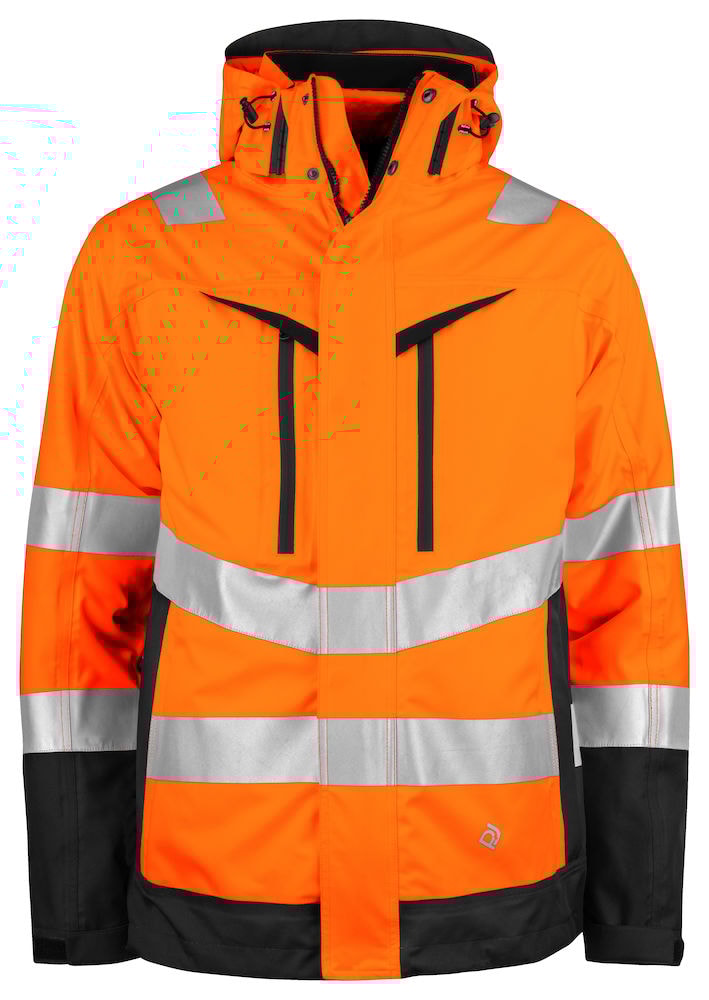 ProJob 6445 Funksjonsjakke 3-I-1 En Iso 20471 Kl 3/2 - Orange/Black - 3XL