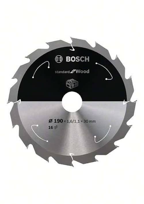 Bosch Sågklinga Standard for Wood 190×1,6/1,1×30mm 16T