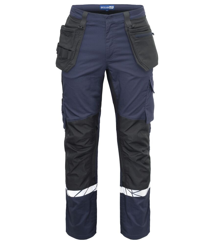 ProJob 7509 Work Trousers 7509 Work Trousers 9910-Viz Navy/Black C50