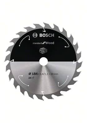 Bosch Standard for Wood-rundsavklinge til batteridrevne save 184x1,6/1,1x20 T24