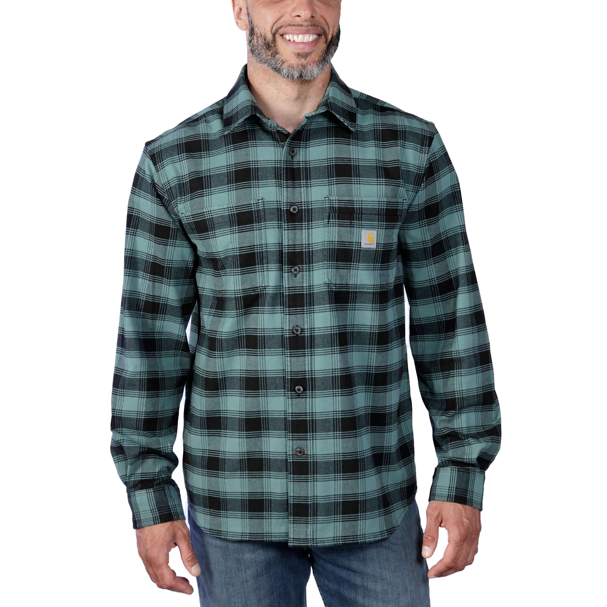 Carhartt Midweight Flanellskjorta Herr Sea Pine XXL