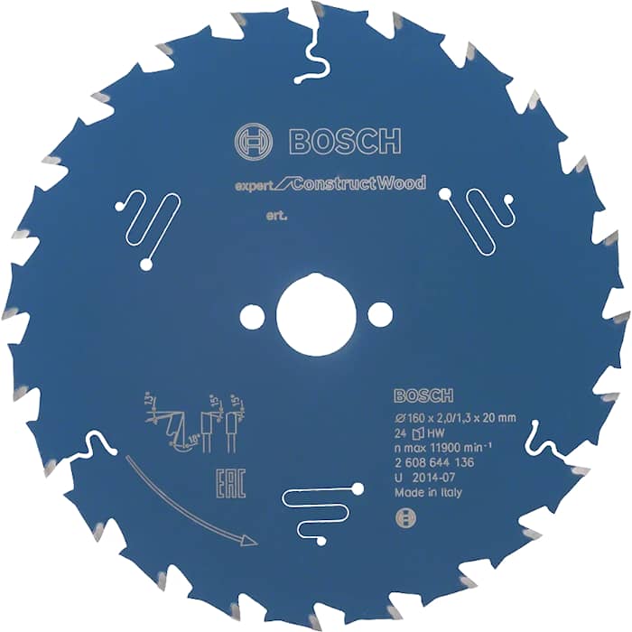 Bosch Savklinge Expert Construct 160x20x2mm 24T