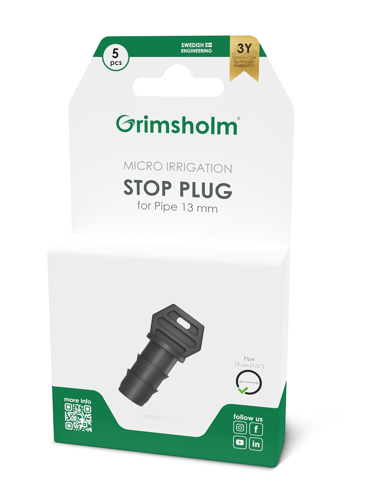 Grimsholm stopprop 13 mm