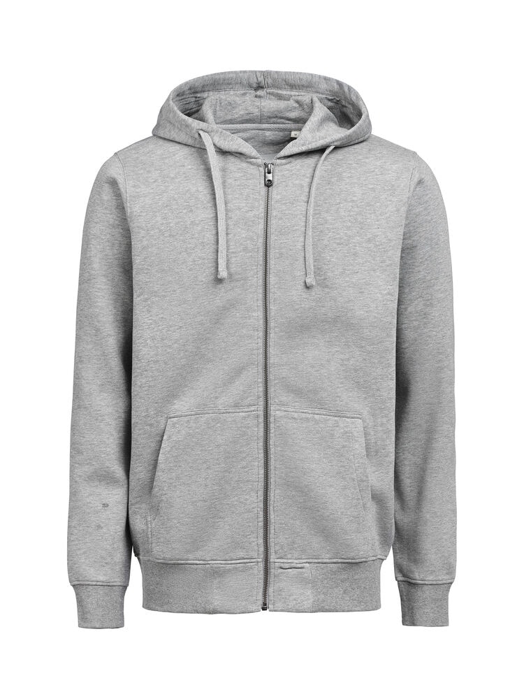 ProJob Um Full Zip Hoodie (Ocs-Rcs) Regular Fit Unisex Grey Melange 5XL