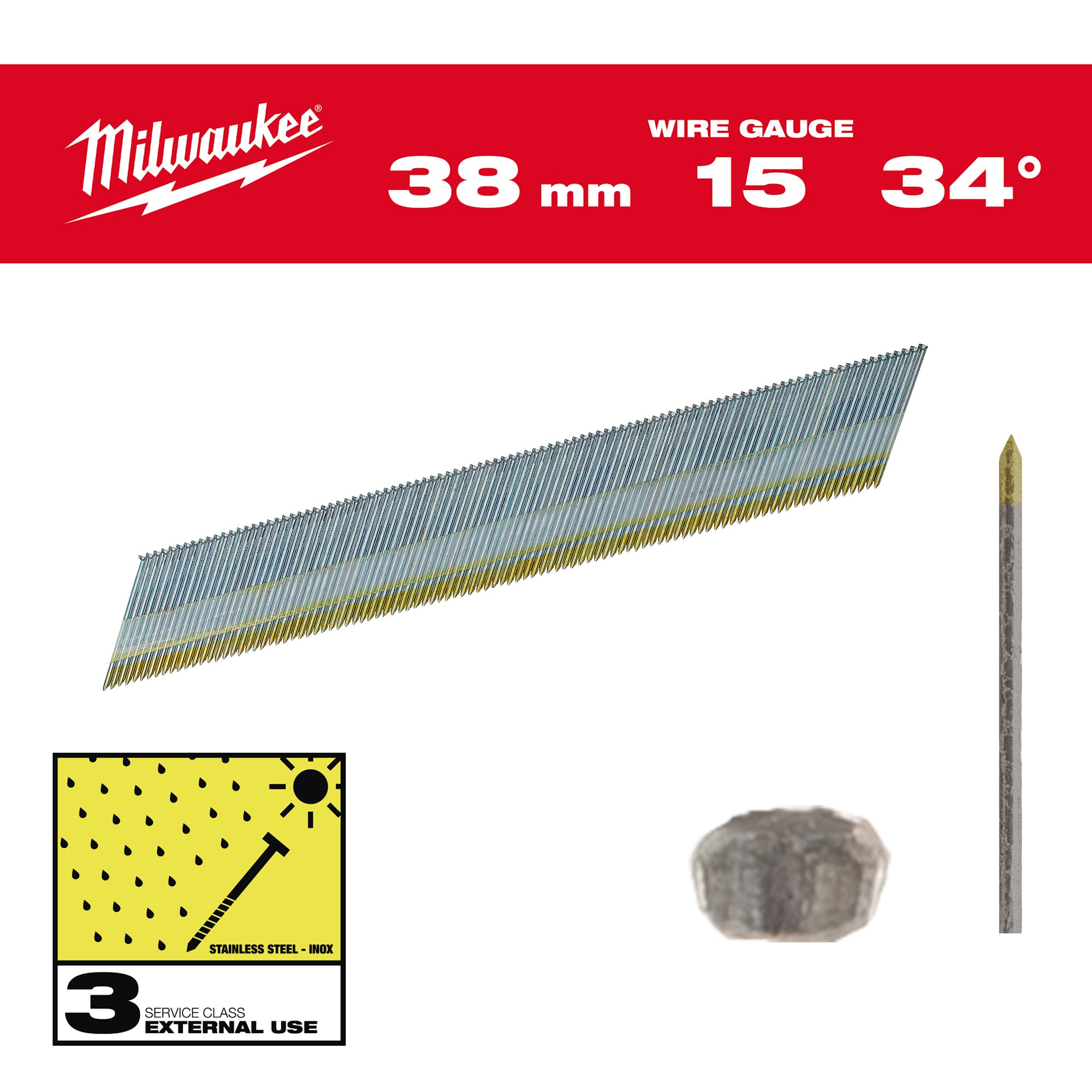 Milwaukee Dyckert 15G/34°/38/Rf/C3 2500P