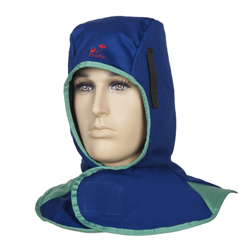 Duab beskyttelseshette flammehemmende, blå