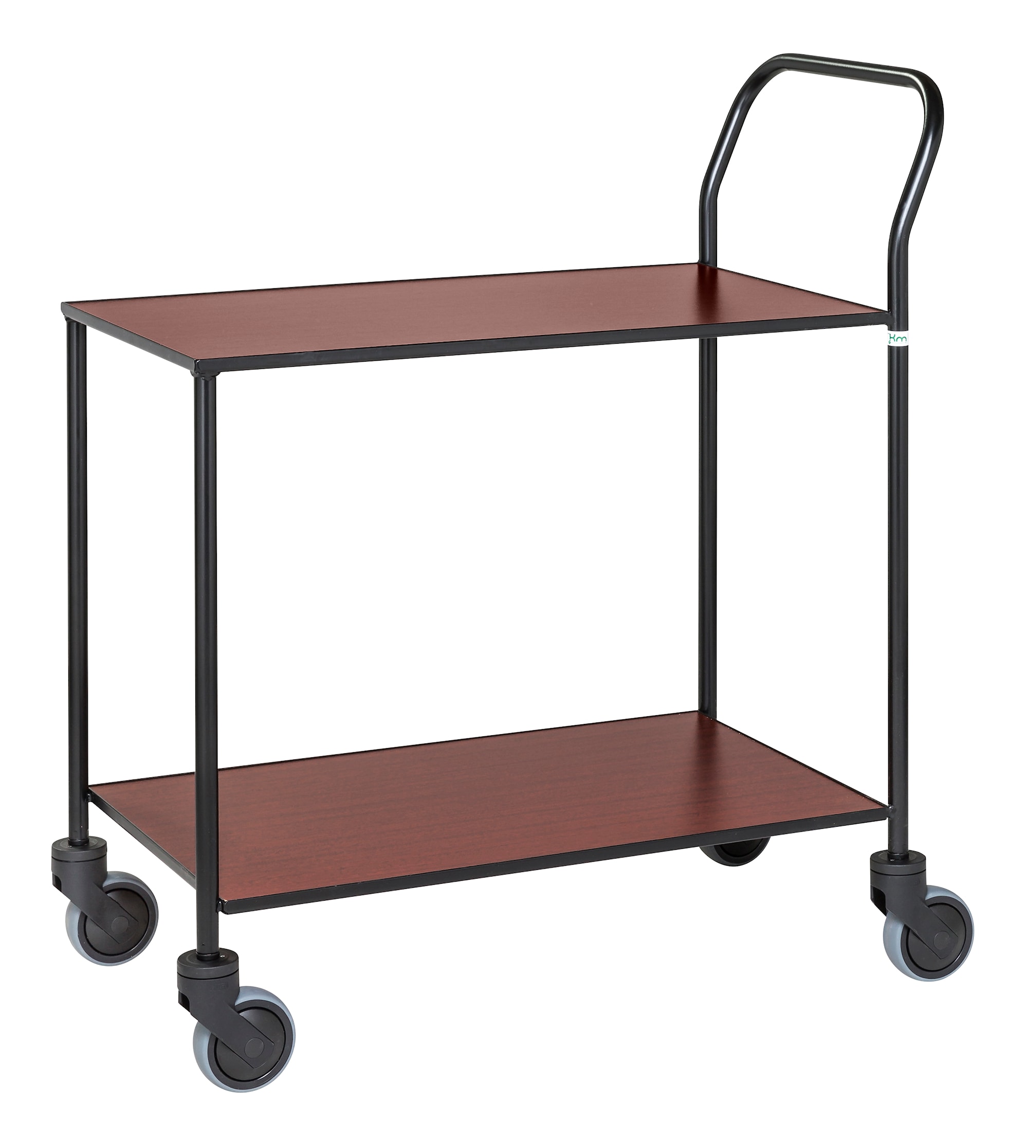 Kongamek Svart Designvagn 2 plan, helsvetsad