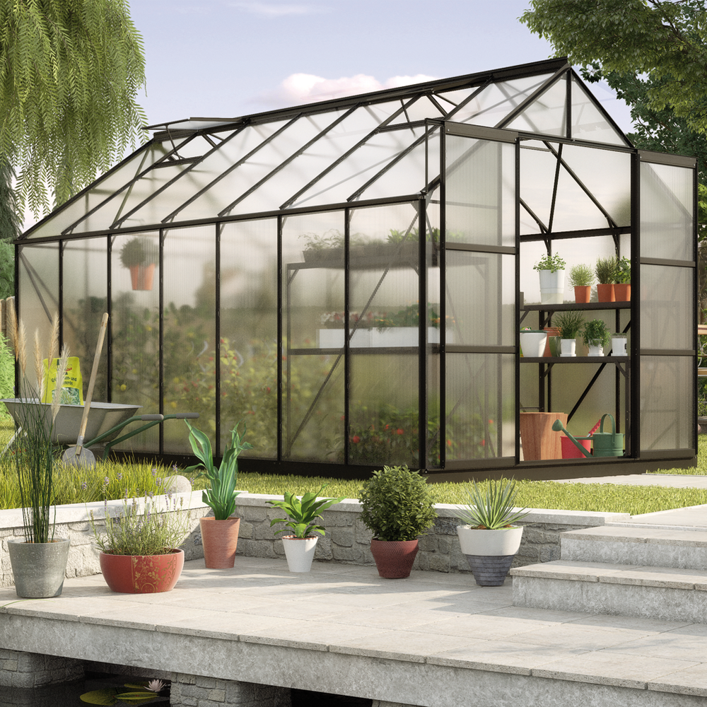 Vitavia Uranus 11500 Växthus - 11,5 m2 Svart 6mm Poly