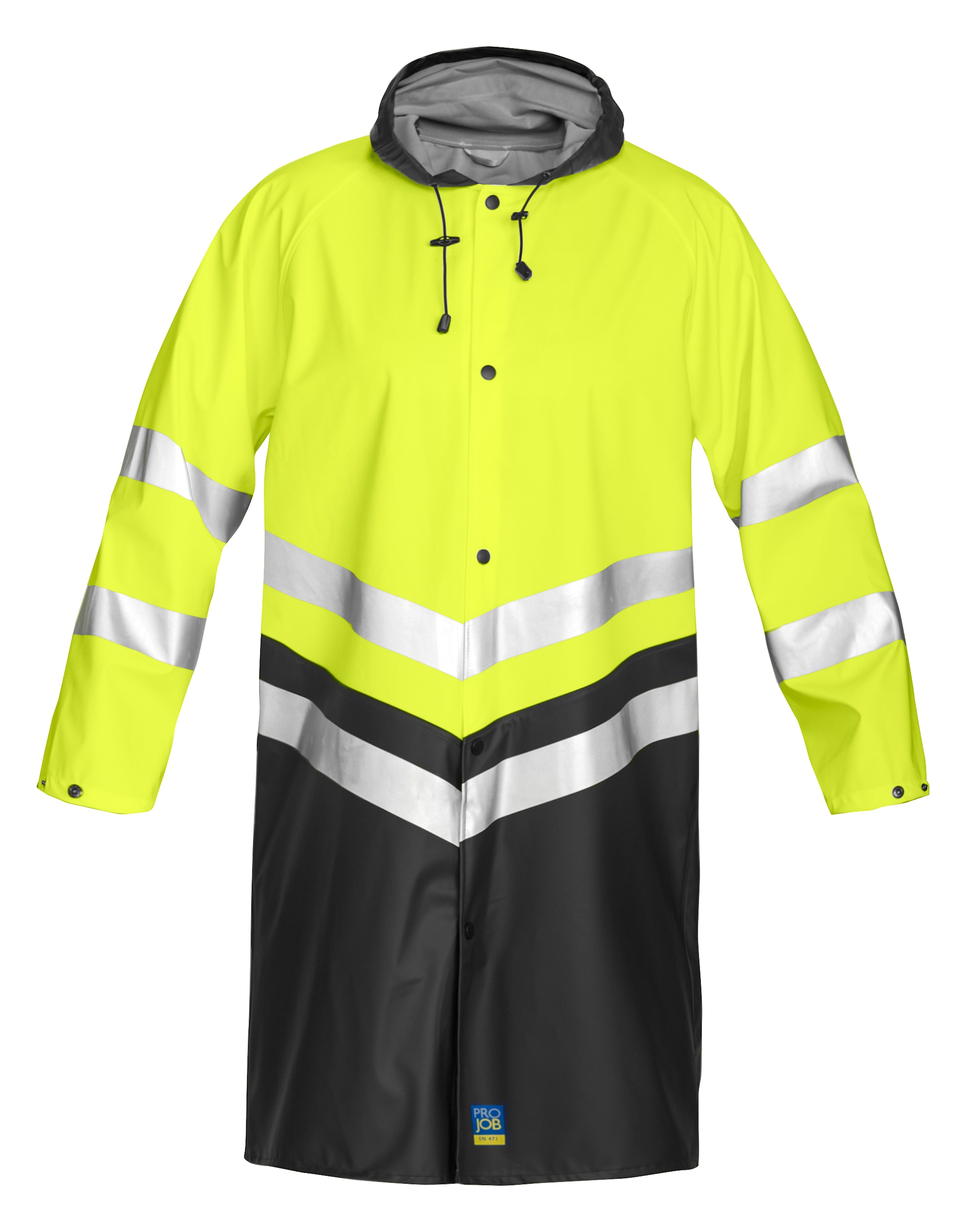 ProJob 6403 Regnjakke En Iso 20471 Kl 3 - Yellow/Black - 3XL