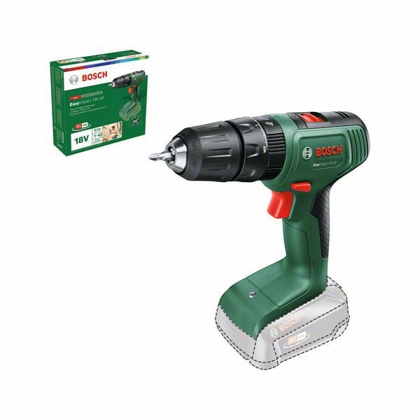 Bosch DIY Iskuporakone EasyImpact 18V-40, ilman akkua ja laturia