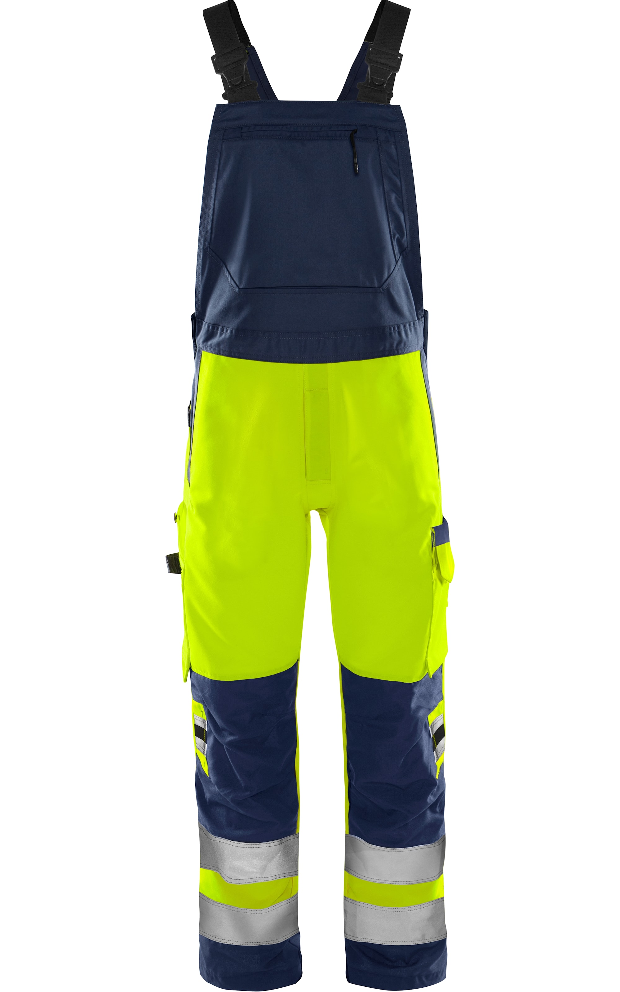 Fristads Høy synlighet Green selebukse klasse 2 1030 GPLU Høy Synlighet Orange/Grå D136