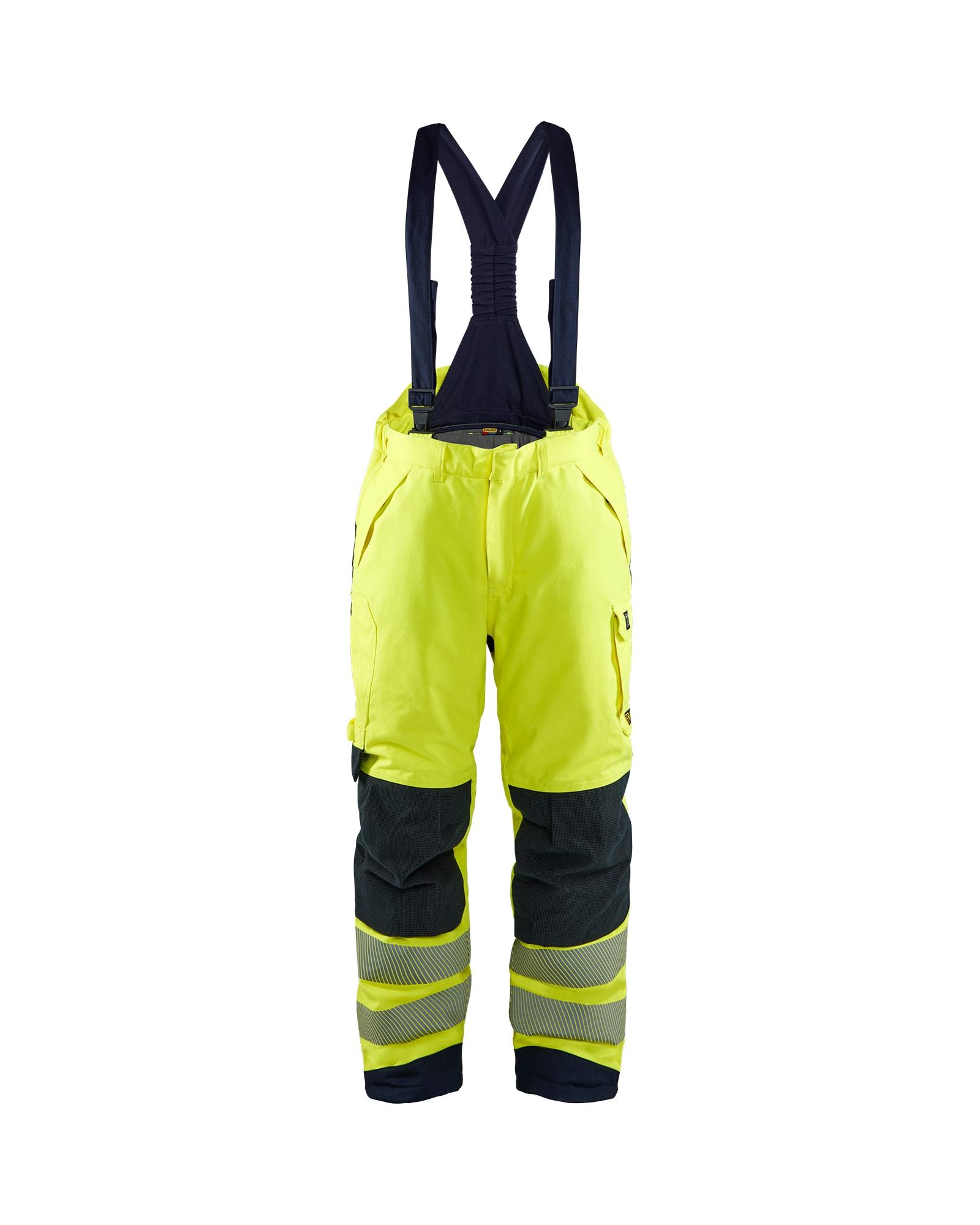 Blåkläder Multinorm Winter Latzhose High Vis Gelb/Marineblau - XXXL
