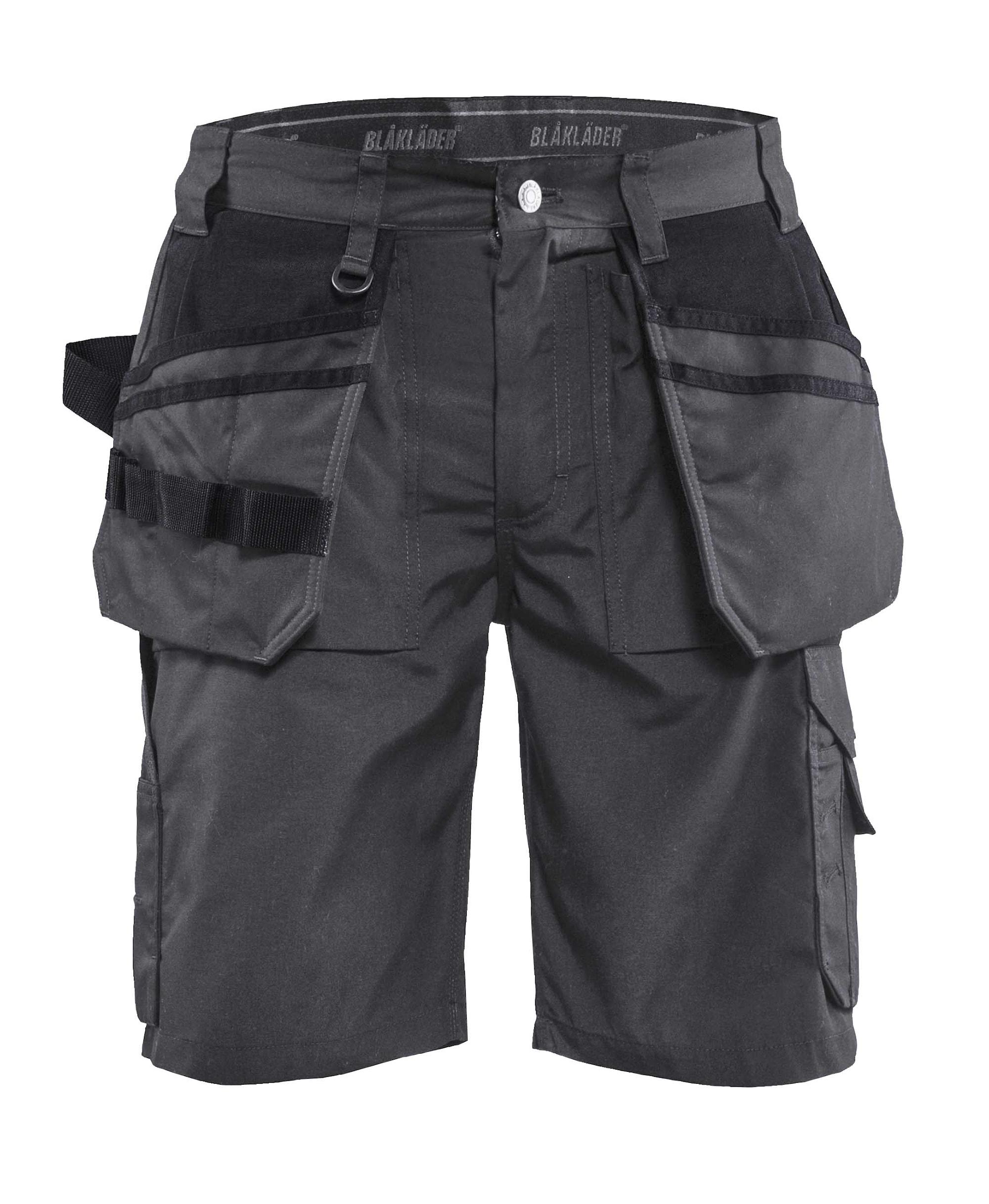Blåkläder Handwerker Shorts Lightweight Dunkelgrau/Schwarz - C64