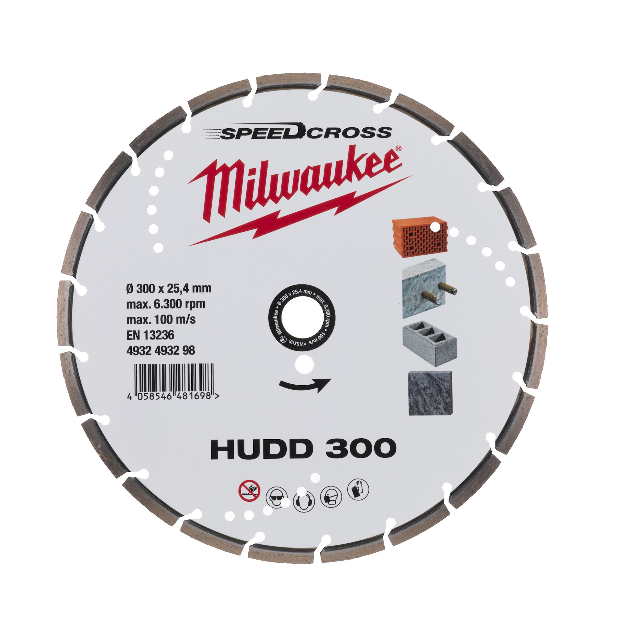 Milwaukee Diamantskiva Hudd 300Mm