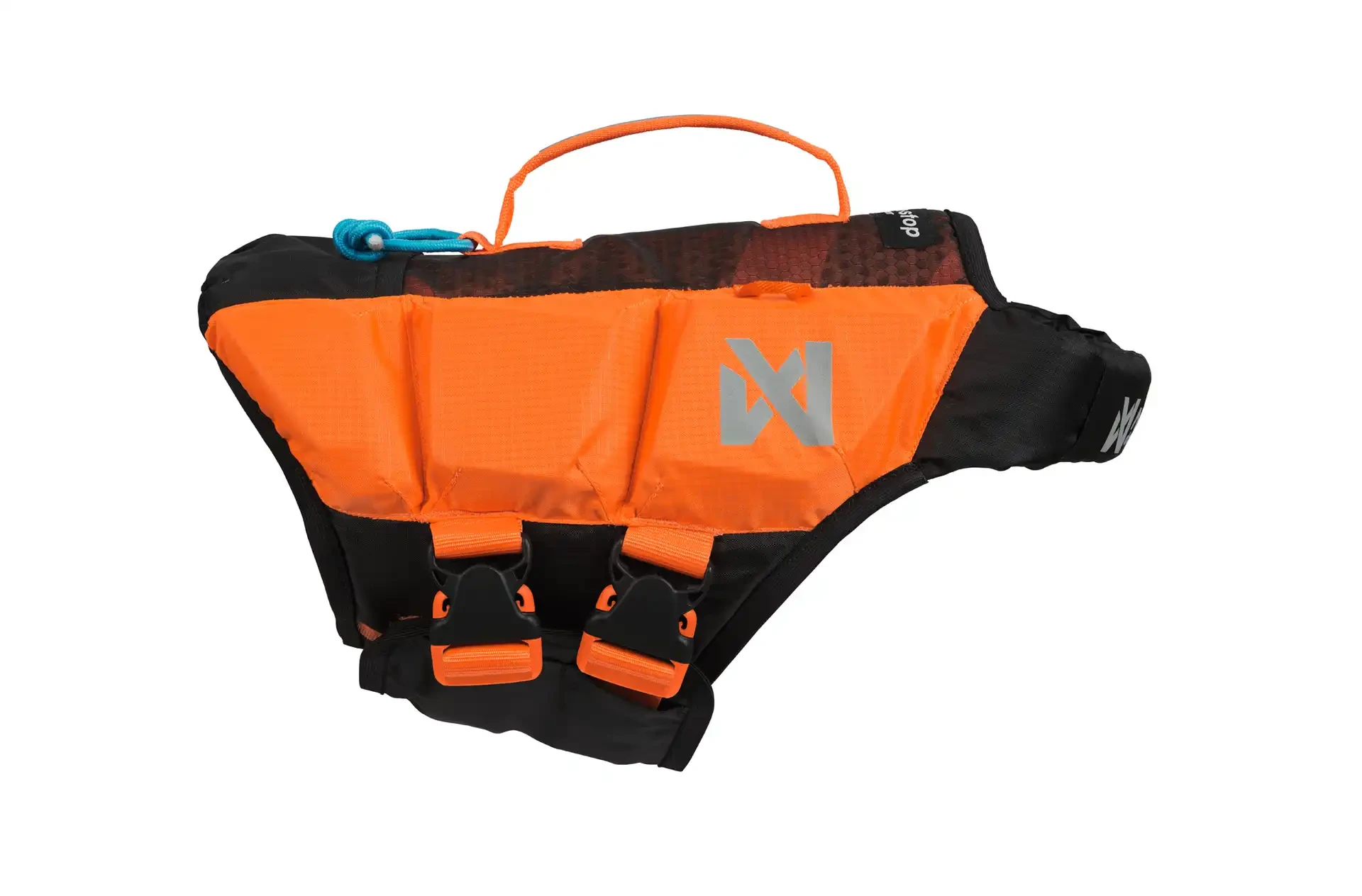 Non-Stop DogWear Protector life jacket, unisex, black/orange, 7, single