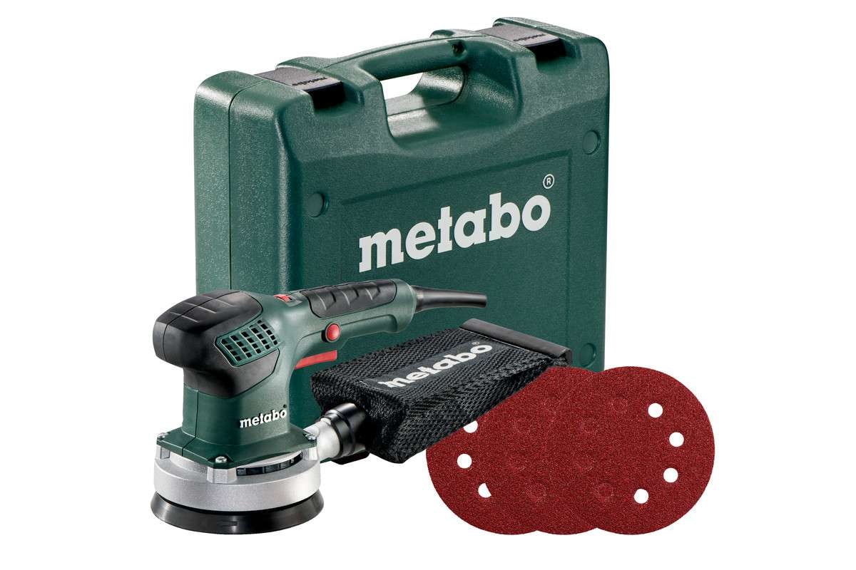 Metabo SXE 3125 Set inkl. 25 självhäftande slipark Excenterslip ...