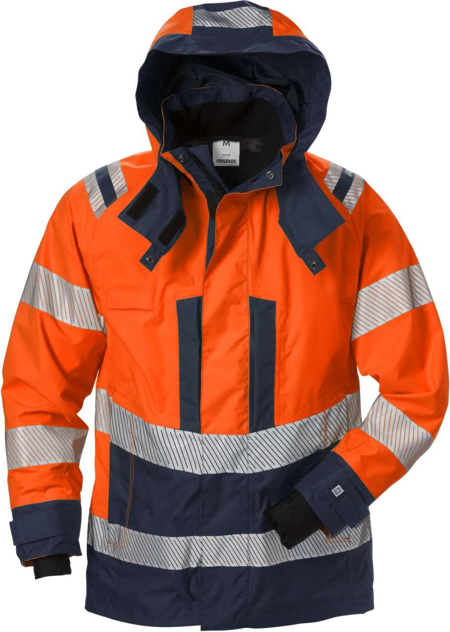 Fristads Høy synlighet Airtech® skalljakke Dame cl 3 4518 GTT Hi-Vis Oransje / Marineblå L