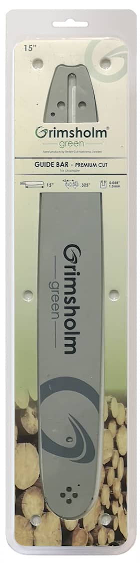 Grimsholm 15" .325" 1.5mm Premium Cut Motorsågssvärd