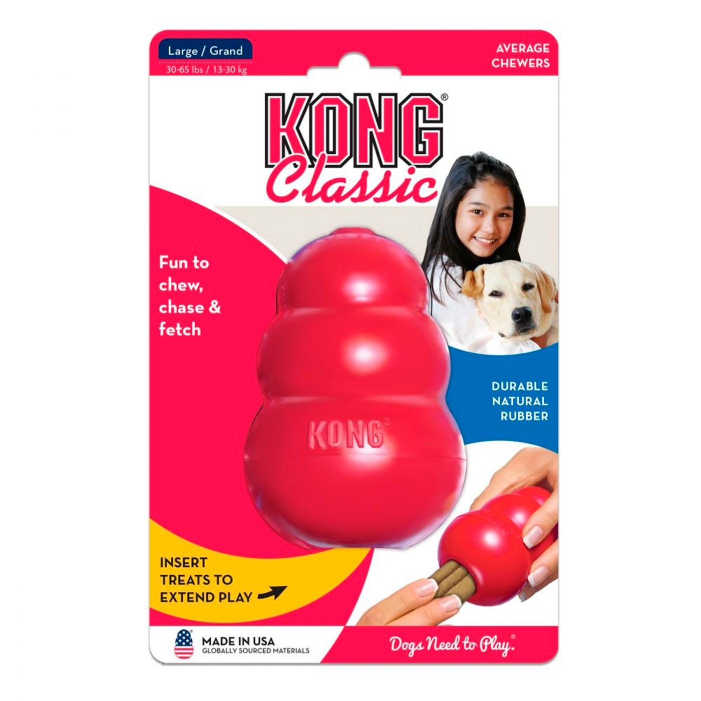 Kong Classic L 10cm Röd