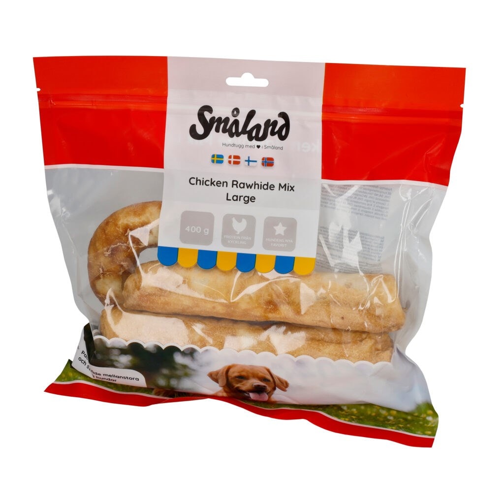 Småland Chicken Rawhide Mix Large 400g