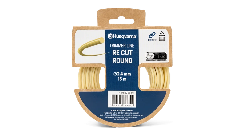 Husqvarna Re Cut Ø2,4 mm, 15 m Trimmerlina