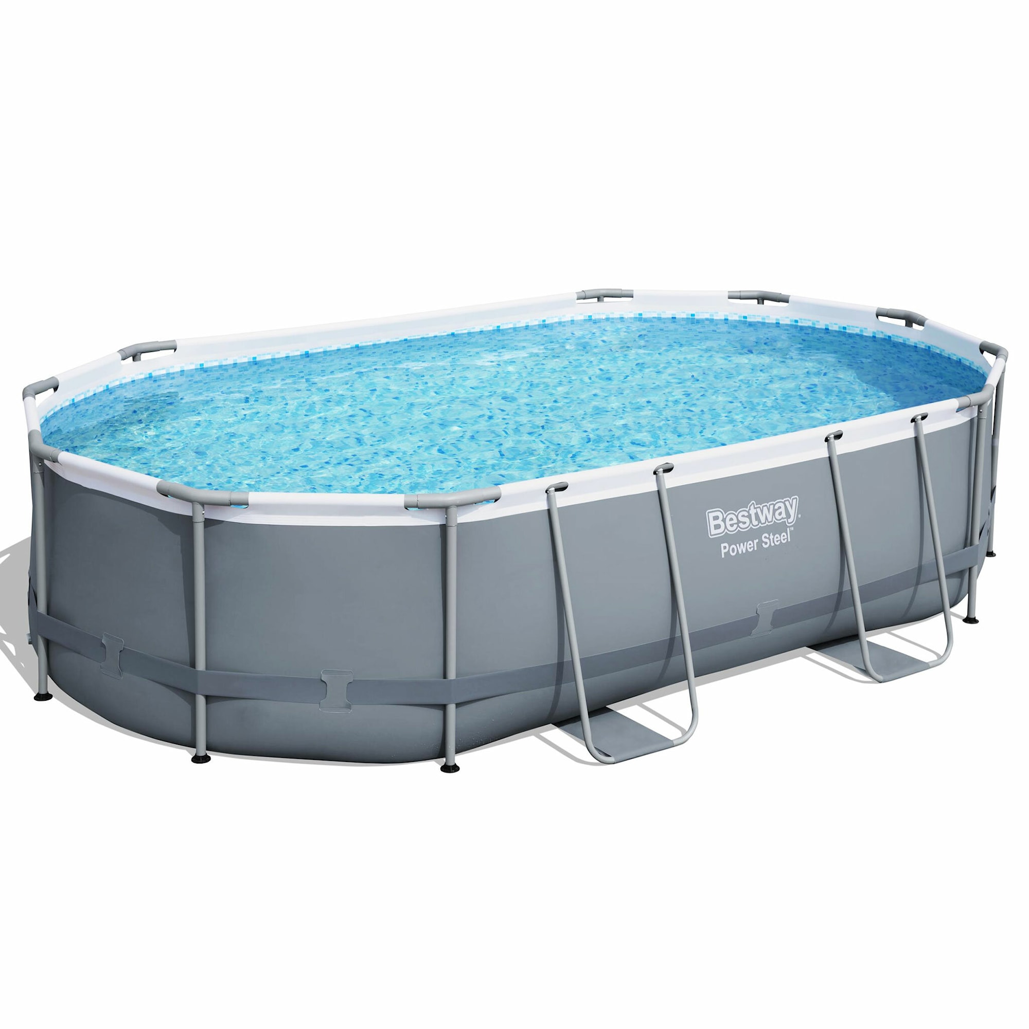 Bestway Ovanmarkpool 4,88 x 3,05 m Power Steel Oval (56448)