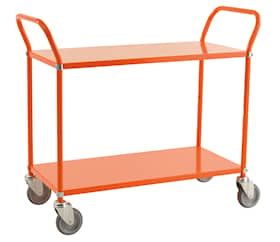 Kongamek 90 x 44 Oranssi Kevyt värillinen vaunu, 2 hyllyä