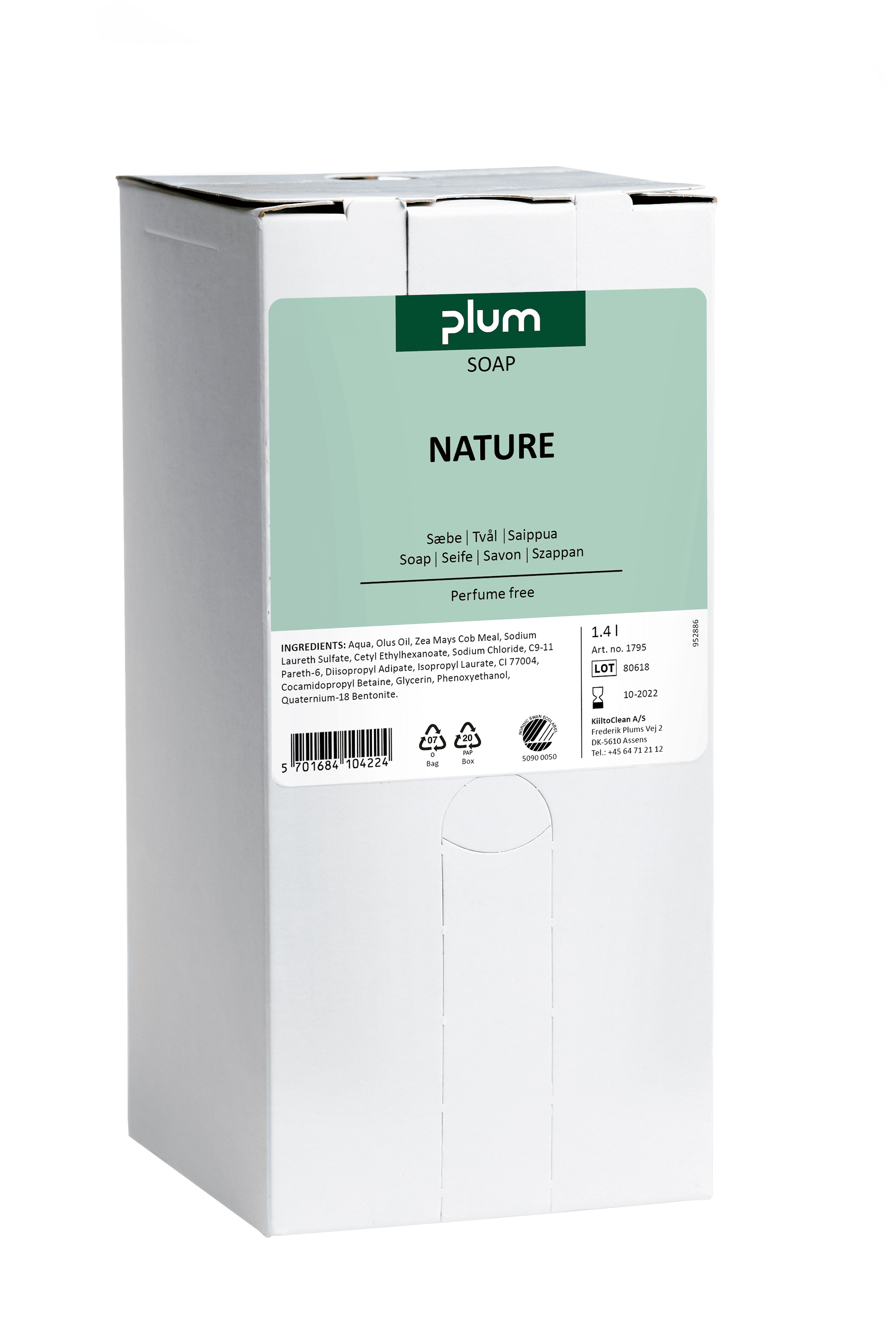 Plum Daily Tvål, oparfymerad, 1,4 L