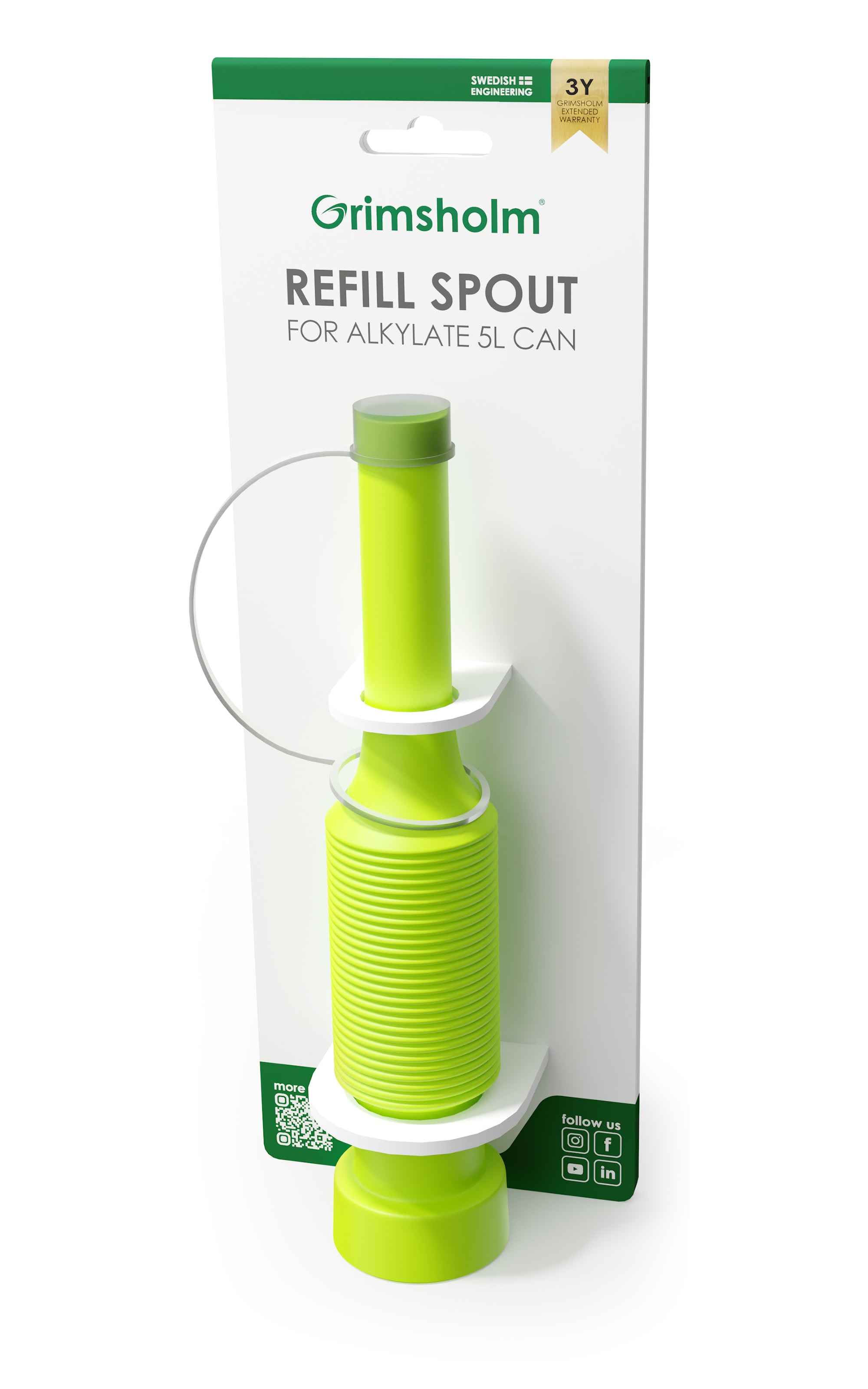 Grimsholm Refill spout for alkylate 5L can