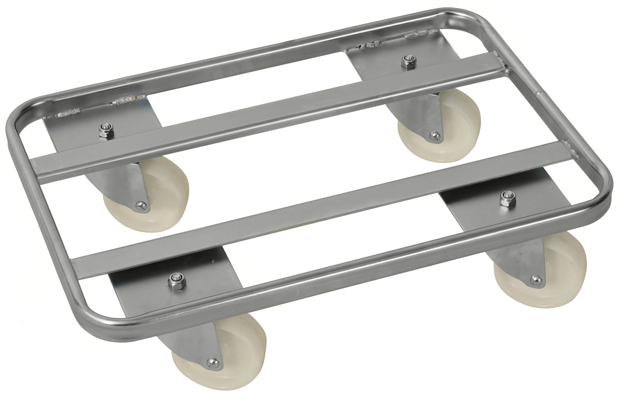 Tralla KM674, 800x600x160 mm, 300 kg, nailonpyörät, sähkösinkitty