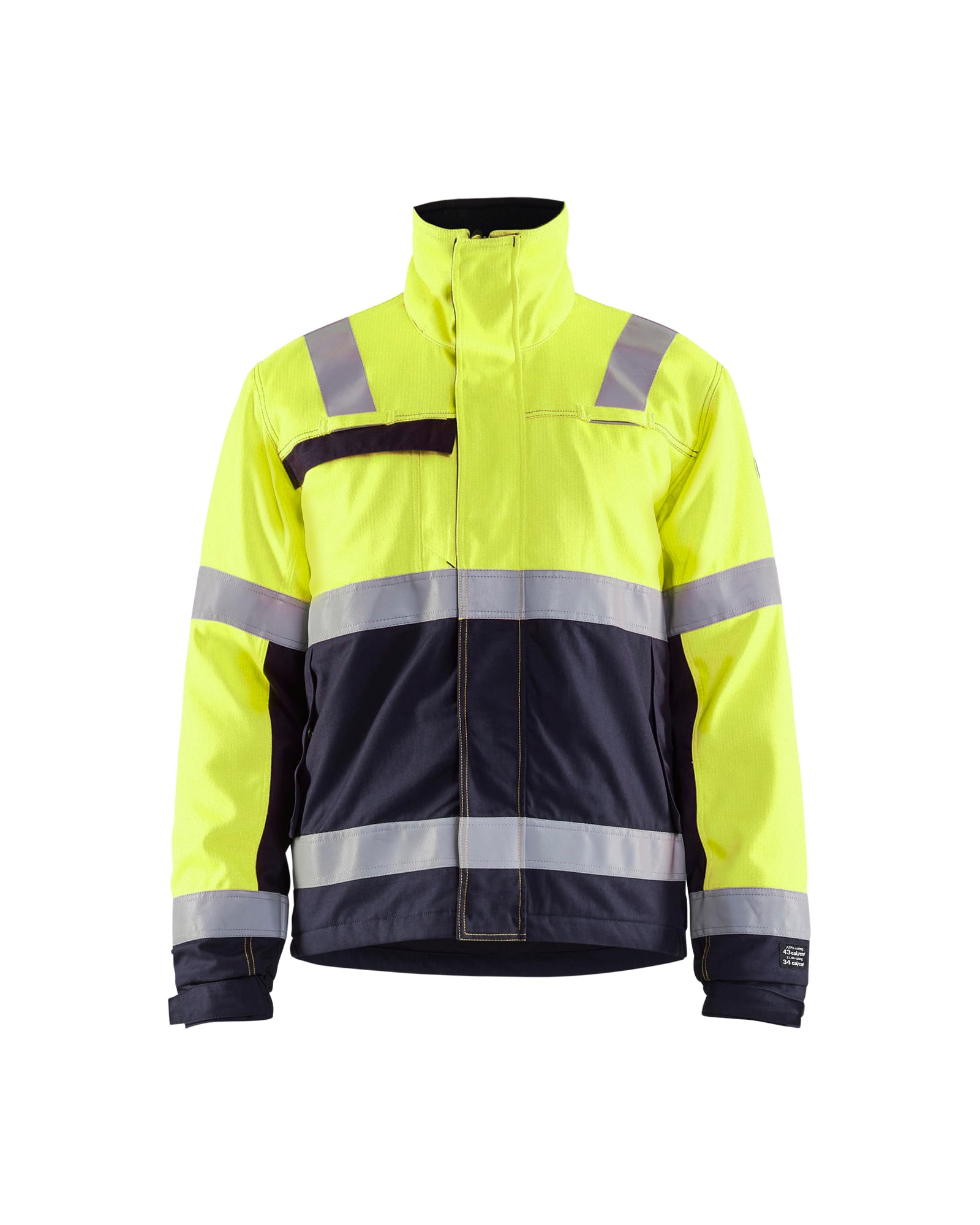 Blåkläder Multinorm Winterjacke High Vis Gelb/Marineblau - 5XL