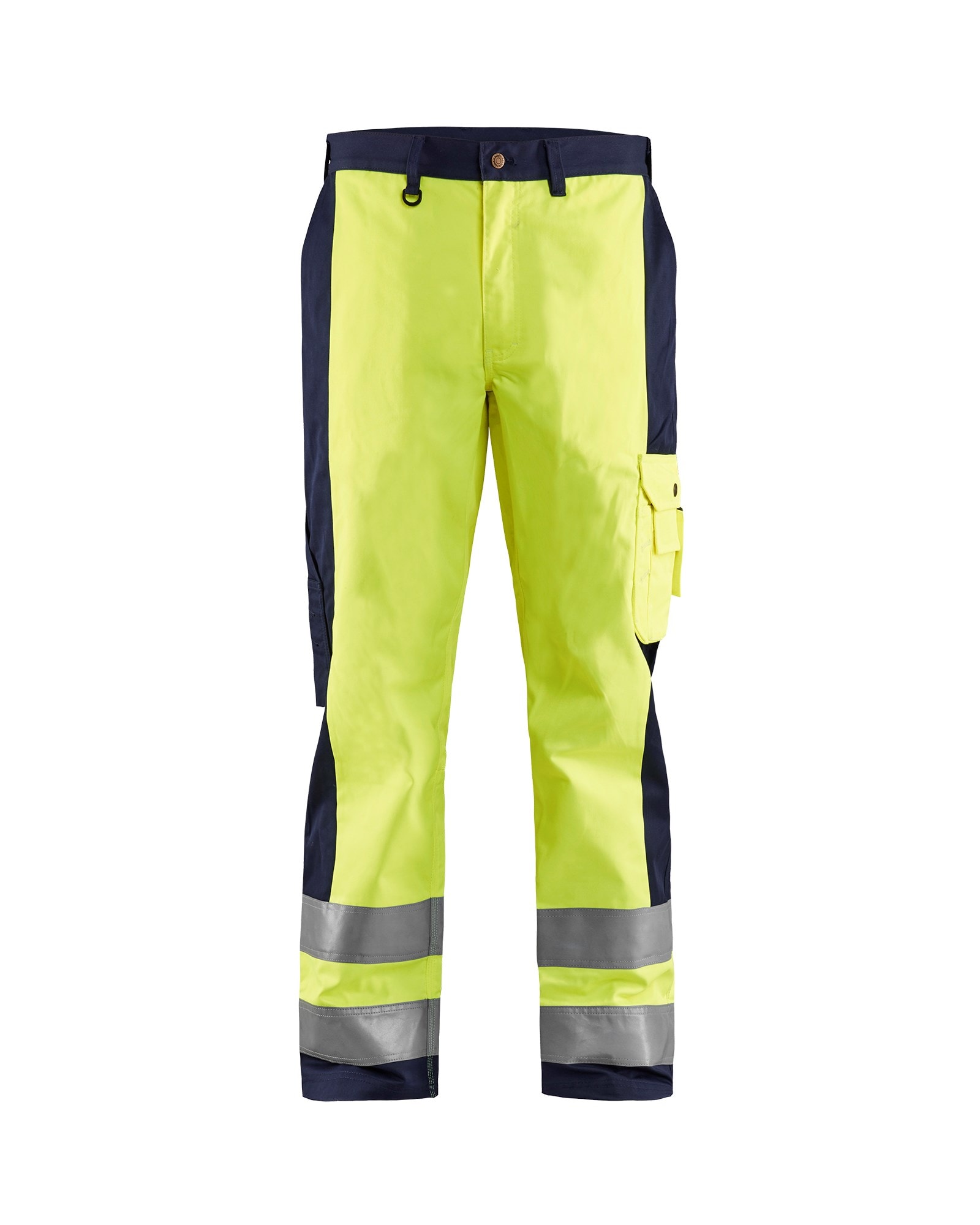 Blåkläder Highvis Housut - Huomio Keltainen/Mariininsininen - D100
