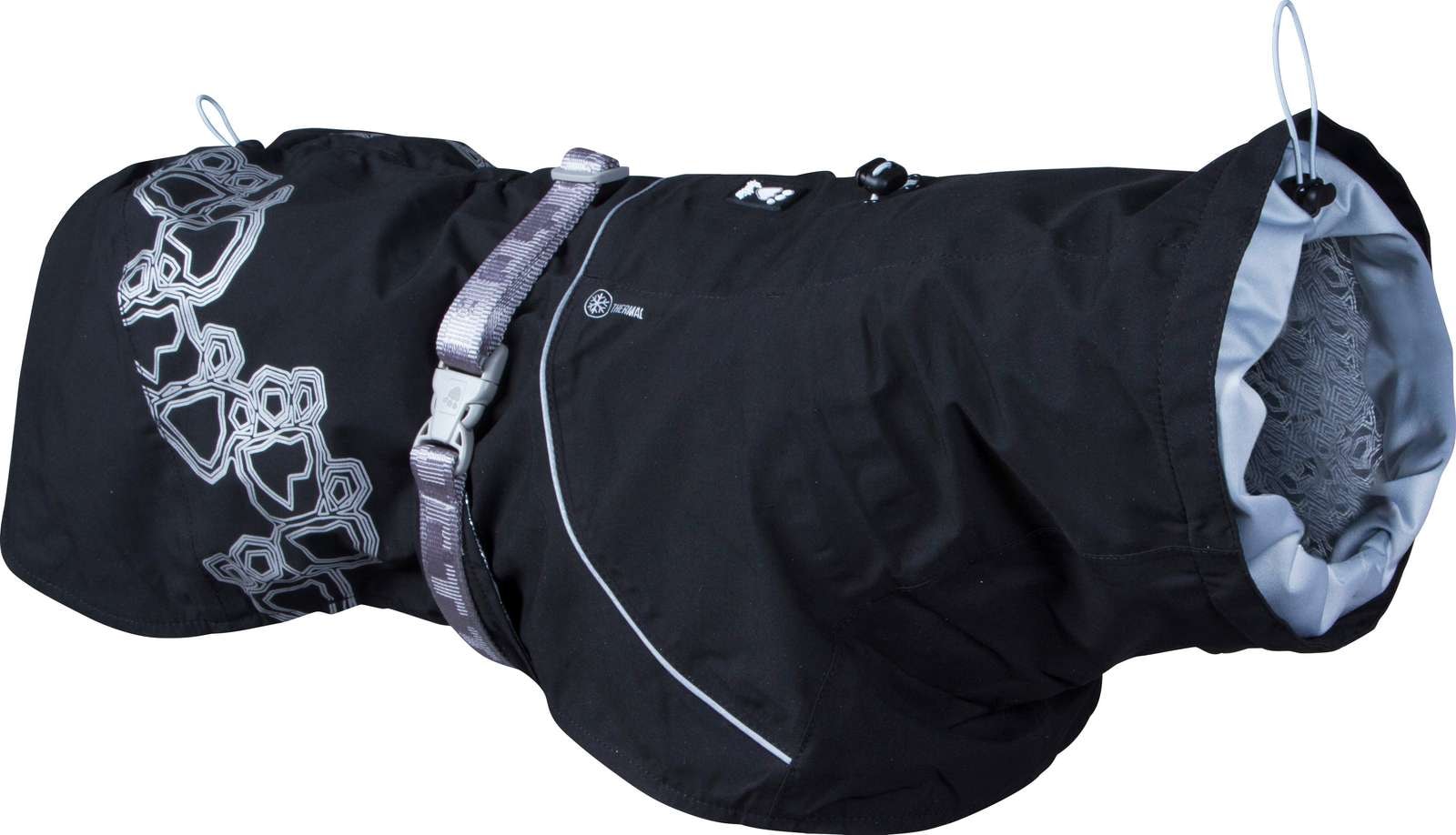 Hurtta Drizzle Raven hundejakke sort str. 45 cm