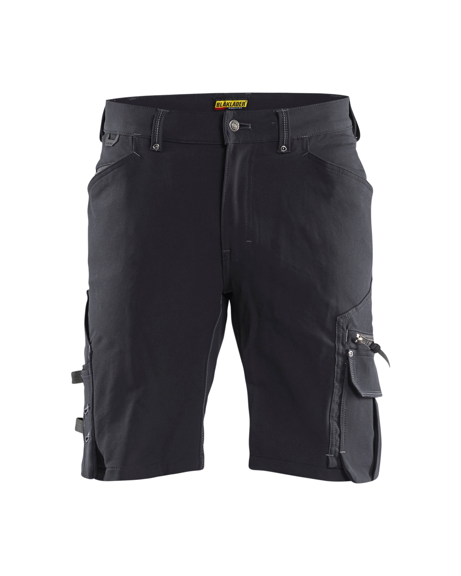 Blåkläder 1987-1644 Hantverksshorts 4-vägsstretch utan spikfickor X1900 Mörkgrå/Svart C46