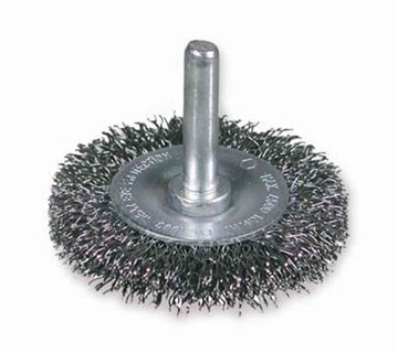 Osborn Cirkulärborste med skaft 6mm, vågig, rostfritt stål